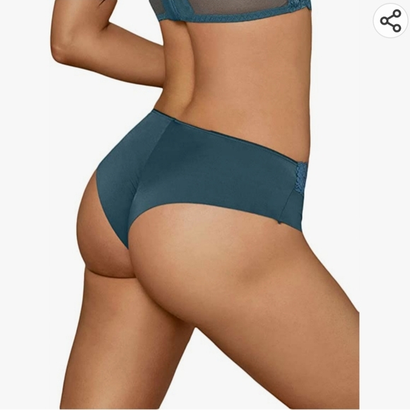 Leonisa Ultra Light Lace Waistband Cheeky Panty Size L - Picture 2 of 10